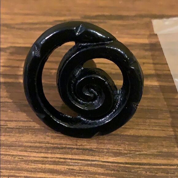 Black Swirl Metal Knobs - Picture 4 of 4